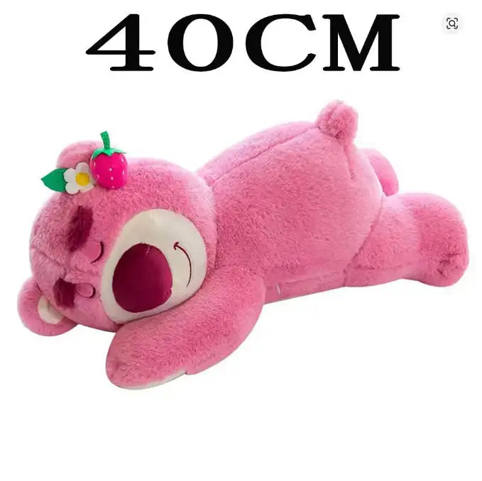 Peluche Disney Officielle Lotso – Ours Fraise de Toy Story (Coussin Canapé Ultra-Doux, Certifié CE)