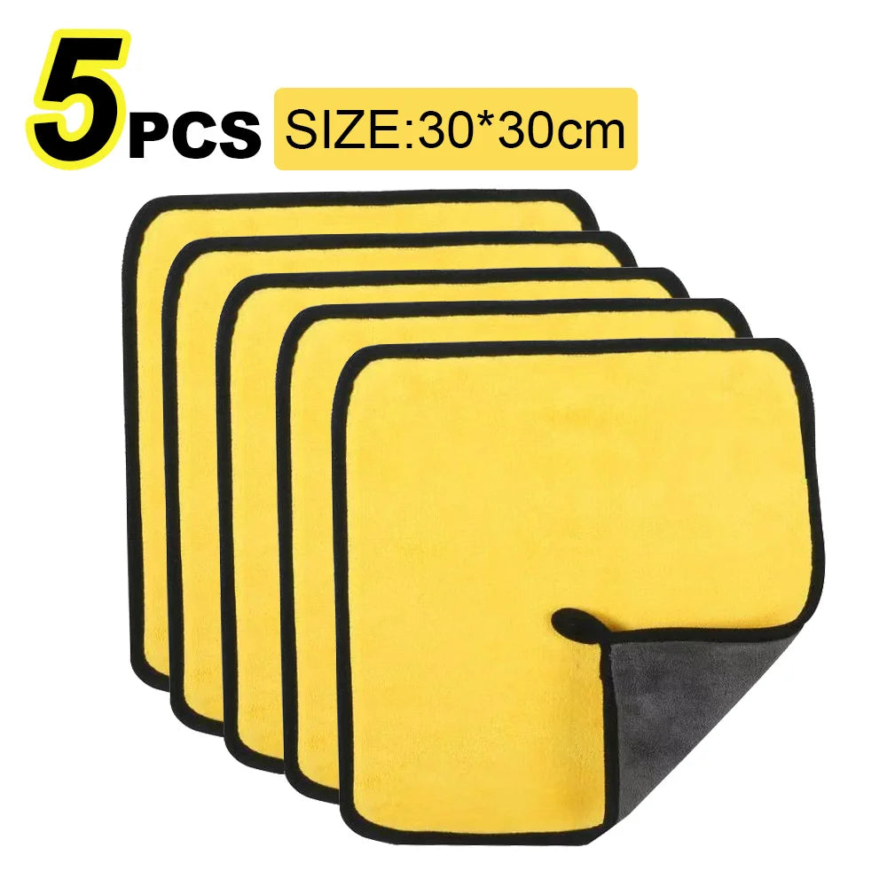Chiffon Microfibre Nettoyage Auto Premium – Serviette de Séchage et Lustrage Haute Densité pour Voiture (Pack Multiples)