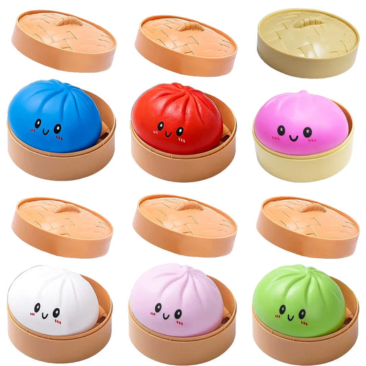 Boîte Mystère Squishy Dumpling Antistress – Jouet Sensoriel Relaxant et Moelleux (Blind Box Aléatoire)