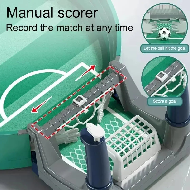 Mini Baby-foot de Table Interactif – Jeu de Société Football Portable pour Enfant, Famille et Soirées