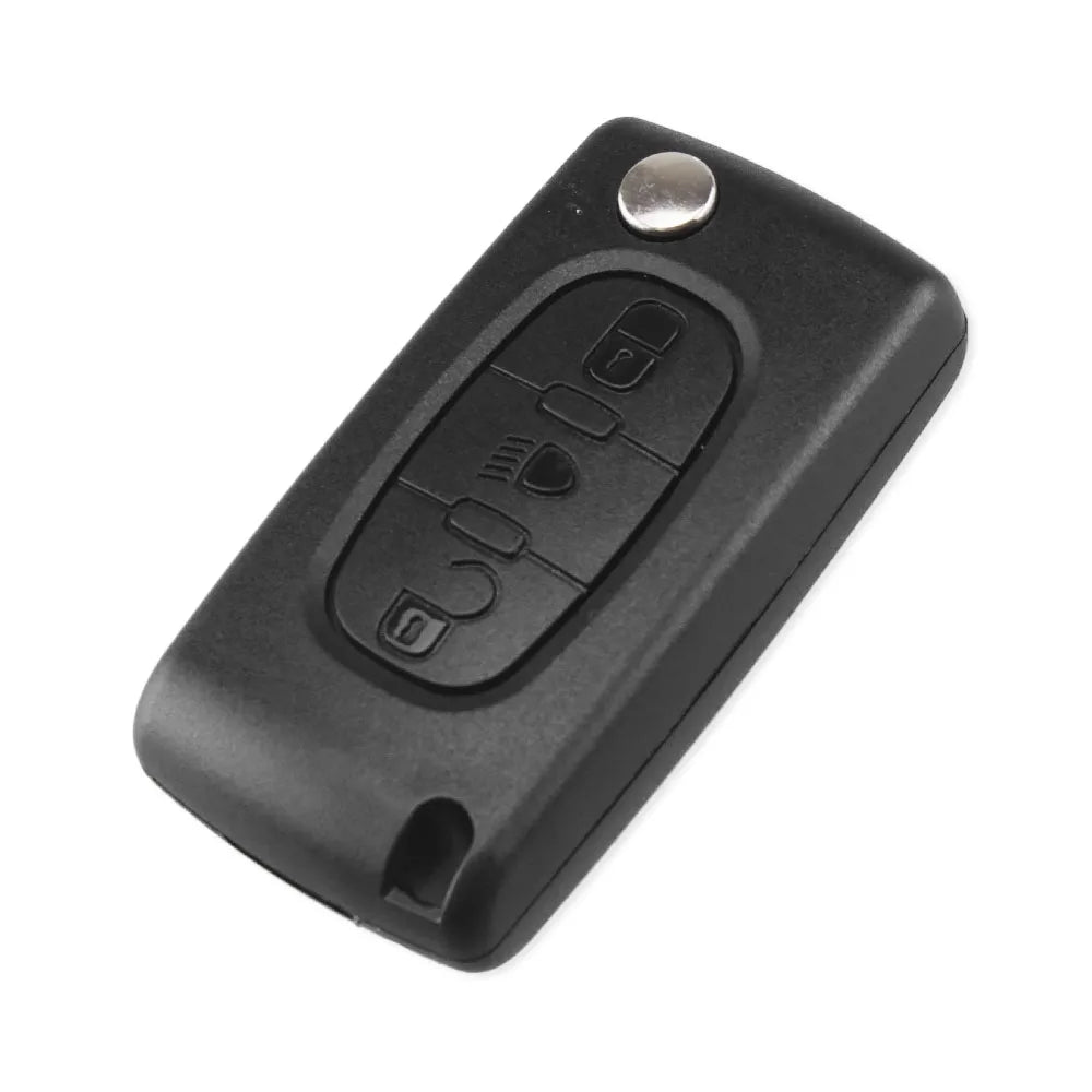 Boîtier de Clé Télécommande pour Peugeot 207, 307, 308, 407 & Citroën C2, C3, C4, C5