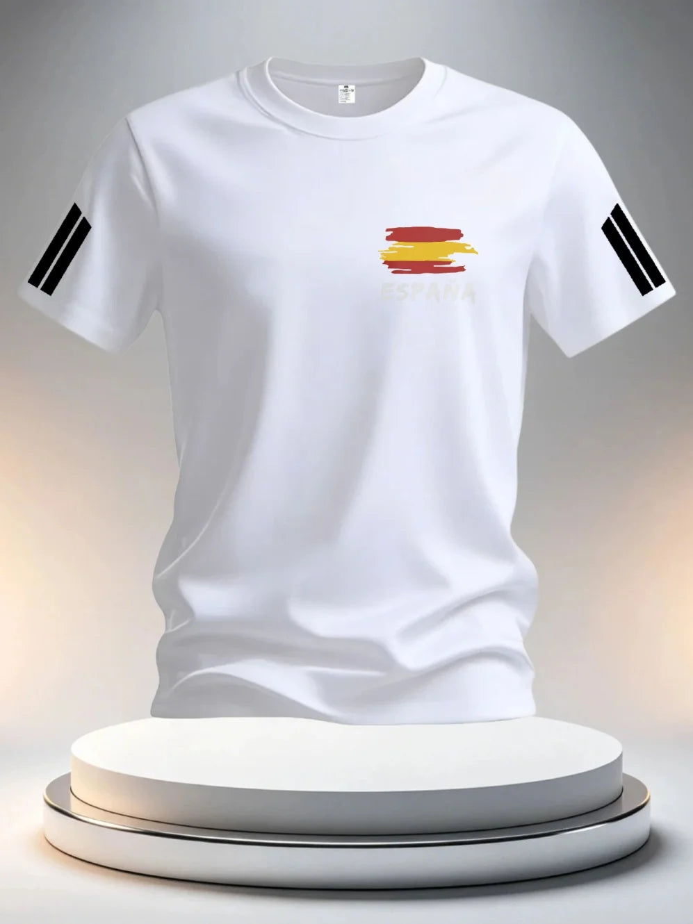 2026 Summer Spain Football Jerseys for Men Classic God Spain Short Sleeve Tees Casual O-Neck Sports Style T-Shirt Man Clothing