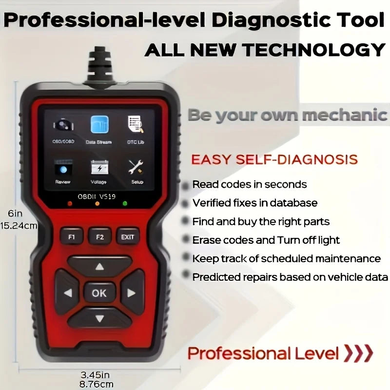 Scanner de Diagnostic Auto OBD2 Professionnel V519 – Lecteur de Code Défaut et Effacement Voyant Moteur
