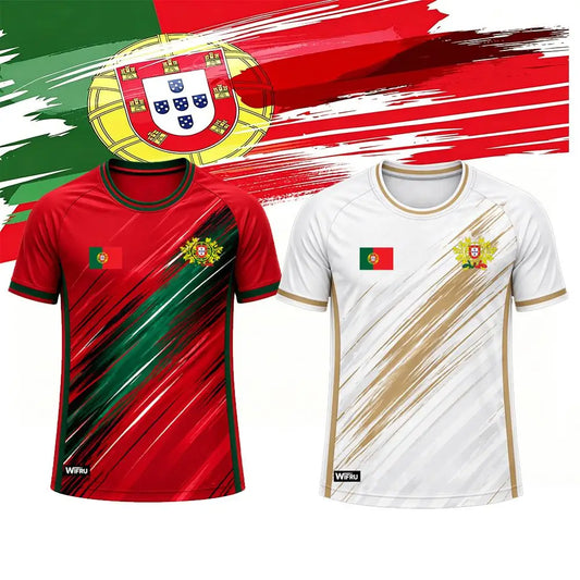 T-shirt Portugal Coupe du Monde 2026 – Maillot Supporter Respirant Impression 3D (S au 6XL)