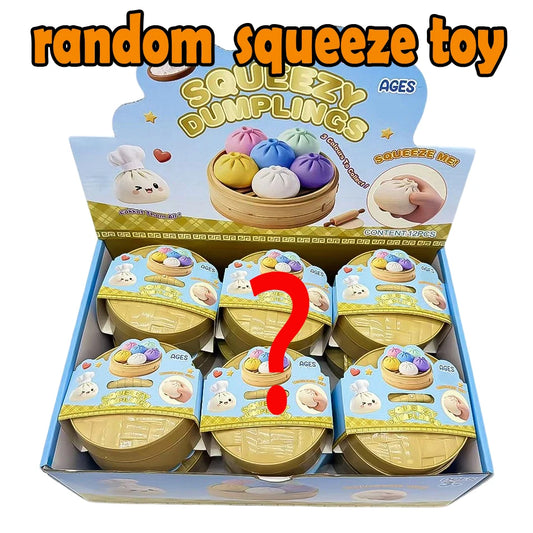Boîte Mystère Squishy Dumpling Antistress – Jouet Sensoriel Relaxant et Moelleux (Blind Box Aléatoire)