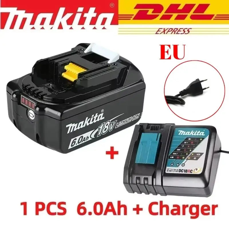 Makita 18V battery for Makita 18V power tools The 18V Makita BL1860B rechargeable battery can replace BL1850B LXT400