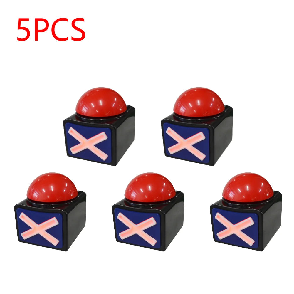 Buzzer de Jeu avec Son et Lumière – Bouton Alarme Rouge pour Quiz, Soirées en Famille et Compétitions (Modèle Standard ou CE Pro)
