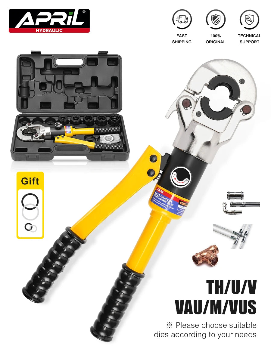 Pince à Sertir Hydraulique Professionnelle pour Tubes PEX et Cuivre