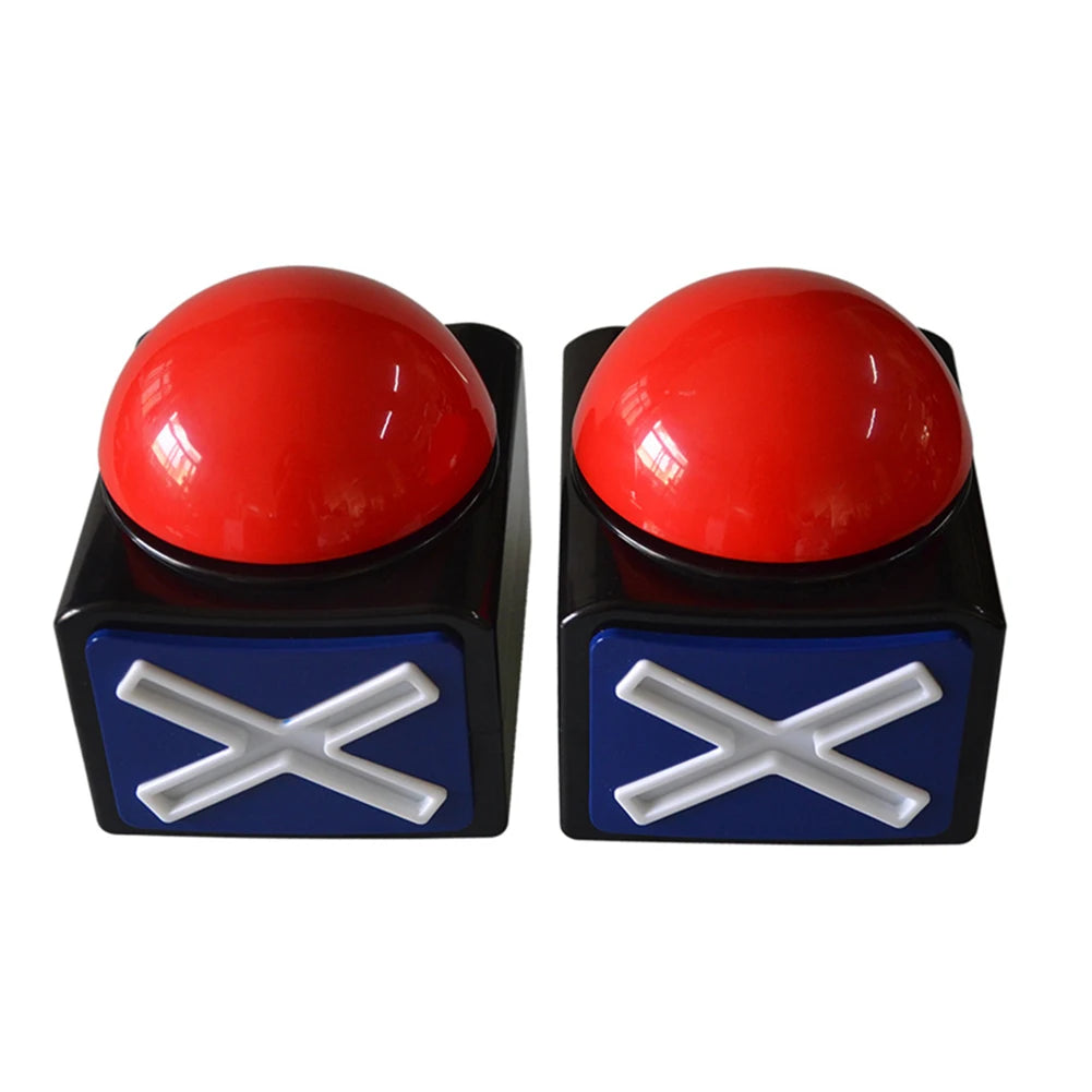 Buzzer de Jeu avec Son et Lumière – Bouton Alarme Rouge pour Quiz, Soirées en Famille et Compétitions (Modèle Standard ou CE Pro)