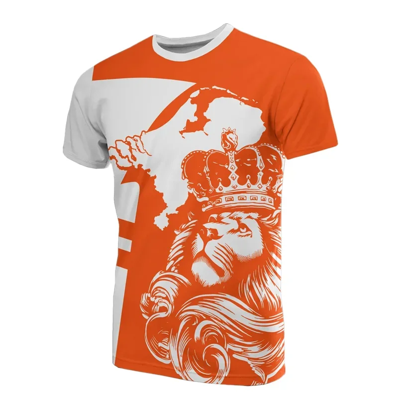 Dutch Team Shirt 2026 Football Jersey Netherlands Flag T Shirt Men 3D Printing Dutch T-Shirt Jersey Soccer Germany Dropshipper