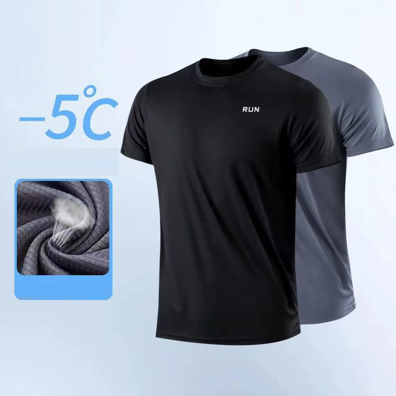 T-Shirt de Sport Homme Respirant – Séchage Rapide pour Running, Fitness & Musculation