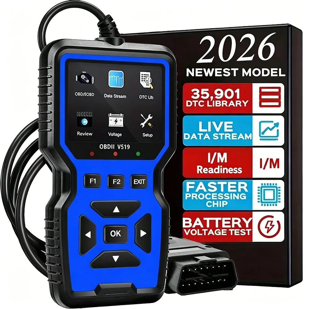 Scanner de Diagnostic Auto OBD2 Professionnel V519 – Lecteur de Code Défaut et Effacement Voyant Moteur