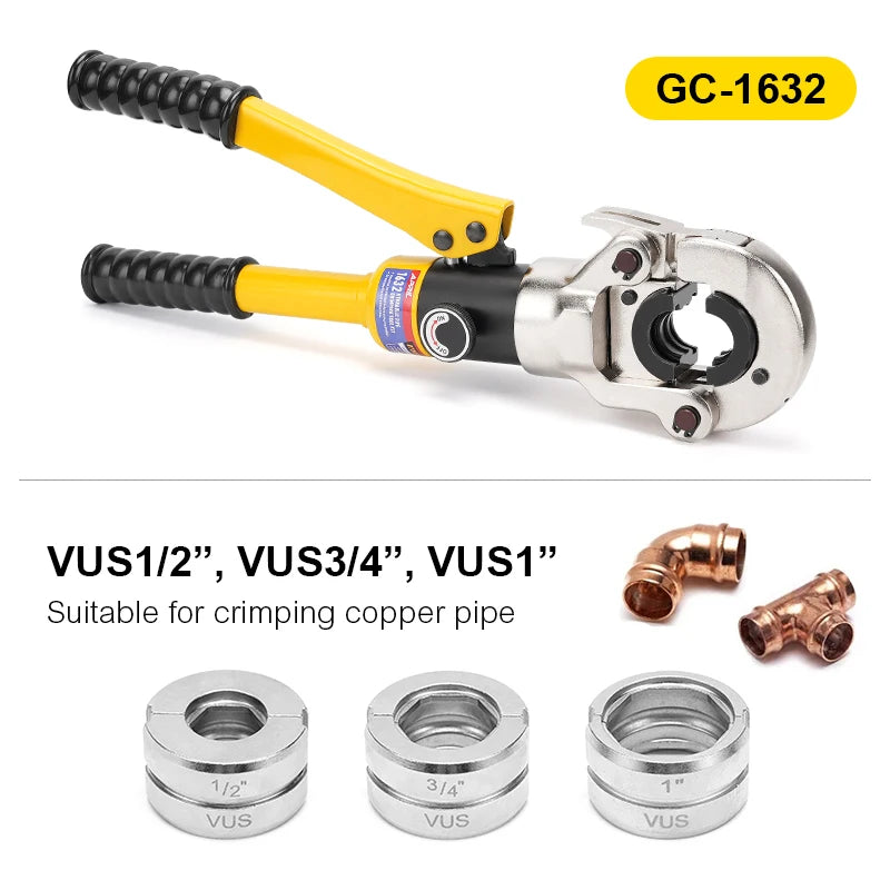 Pince à Sertir Hydraulique Professionnelle pour Tubes PEX et Cuivre