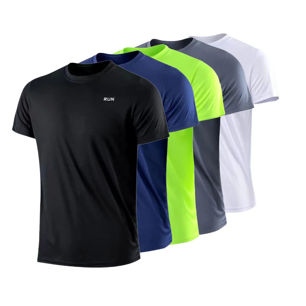 T-Shirt de Sport Homme Respirant – Séchage Rapide pour Running, Fitness & Musculation