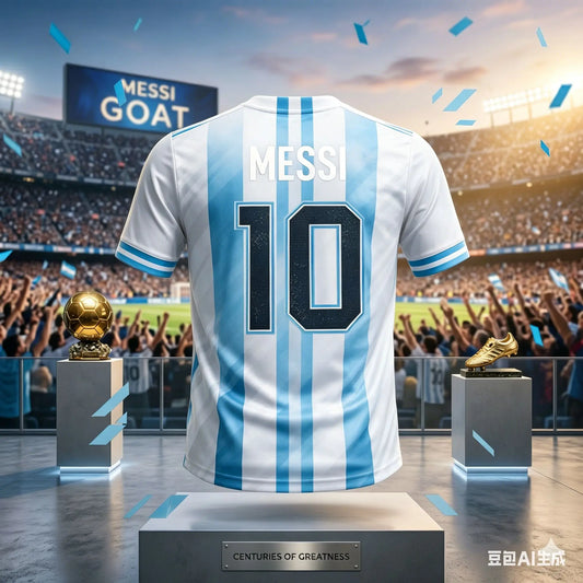 Maillot Argentine Messi #10 Enfant & Adulte – T-shirt de Foot Supporter Respirant (Tailles 100 au 6XL)