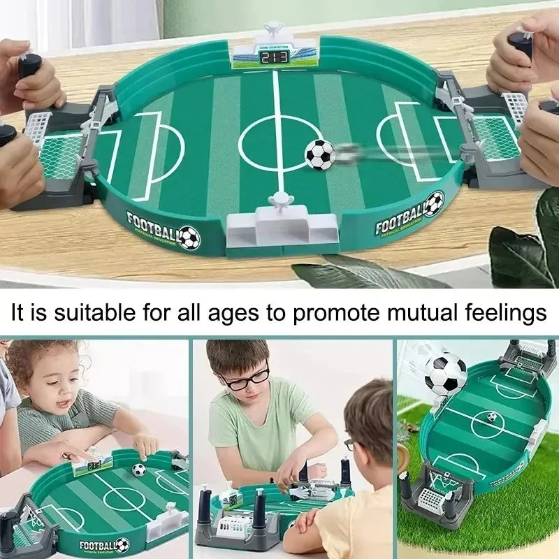 Mini Baby-foot de Table Interactif – Jeu de Société Football Portable pour Enfant, Famille et Soirées