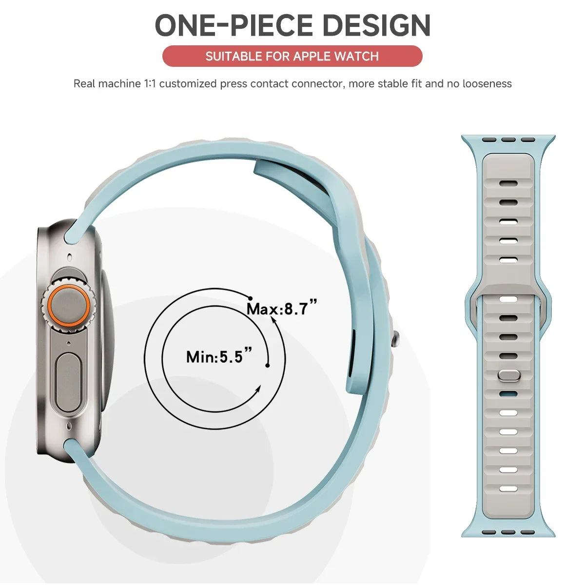Premium Bracelet Sport en Silicone pour Apple Watch