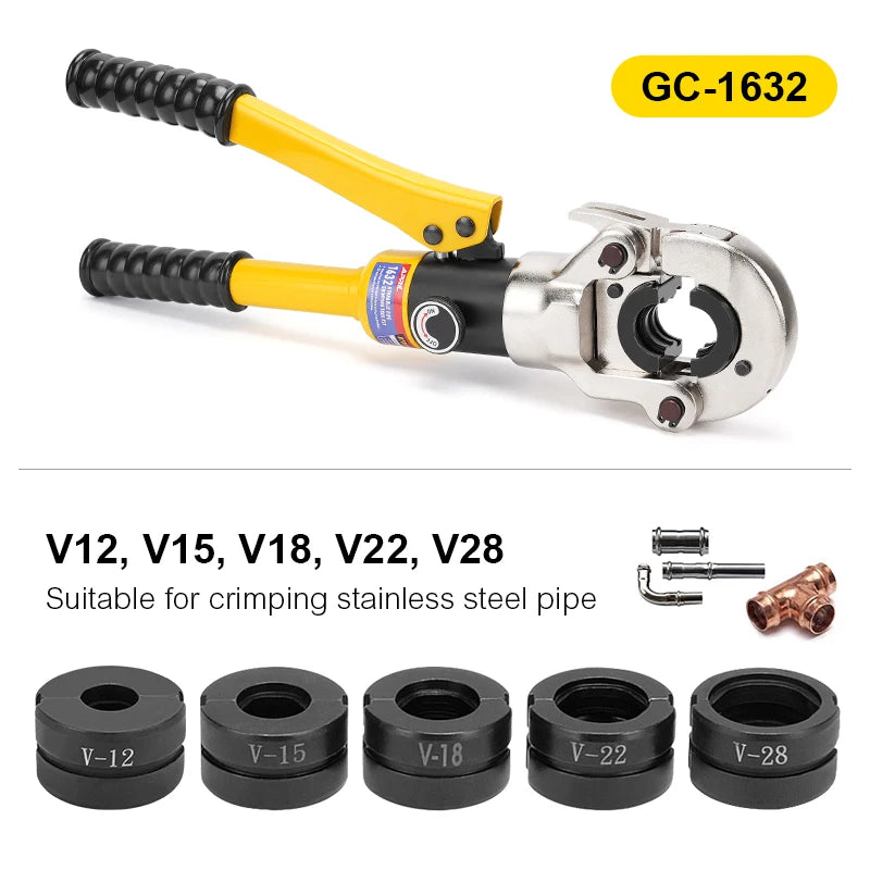 Pince à Sertir Hydraulique Professionnelle pour Tubes PEX et Cuivre