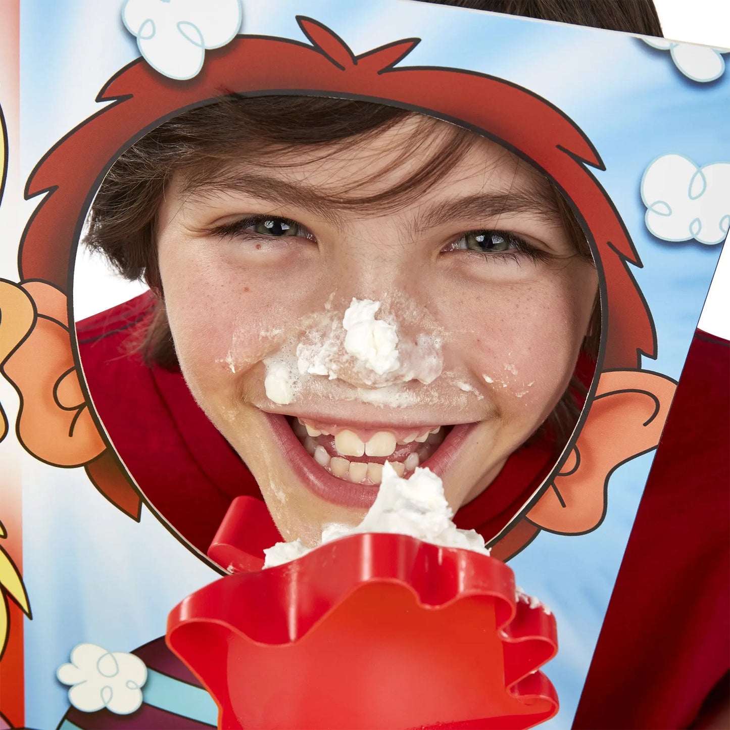 Jeu d'Ambiance Crème sur le Visage (Pie Face) – Jeu de Société Drôle pour Fêtes, Anniversaires et Famille (Certifié CE)