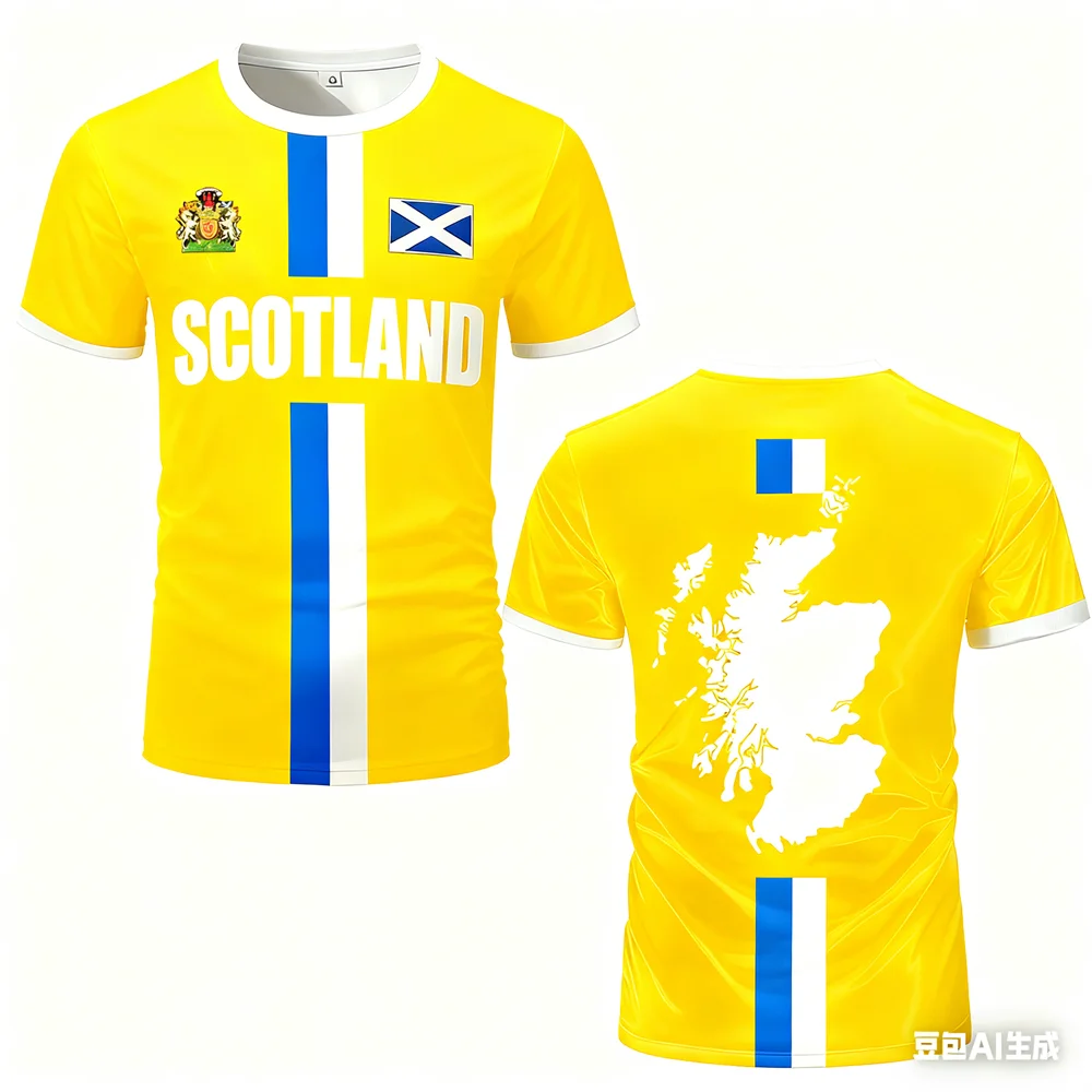 T-shirt Écosse Coupe du Monde 2026 – Maillot Supporter Respirant Impression 3D (XXS au 6XL)