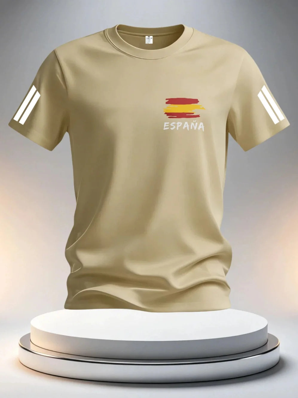 2026 Summer Spain Football Jerseys for Men Classic God Spain Short Sleeve Tees Casual O-Neck Sports Style T-Shirt Man Clothing