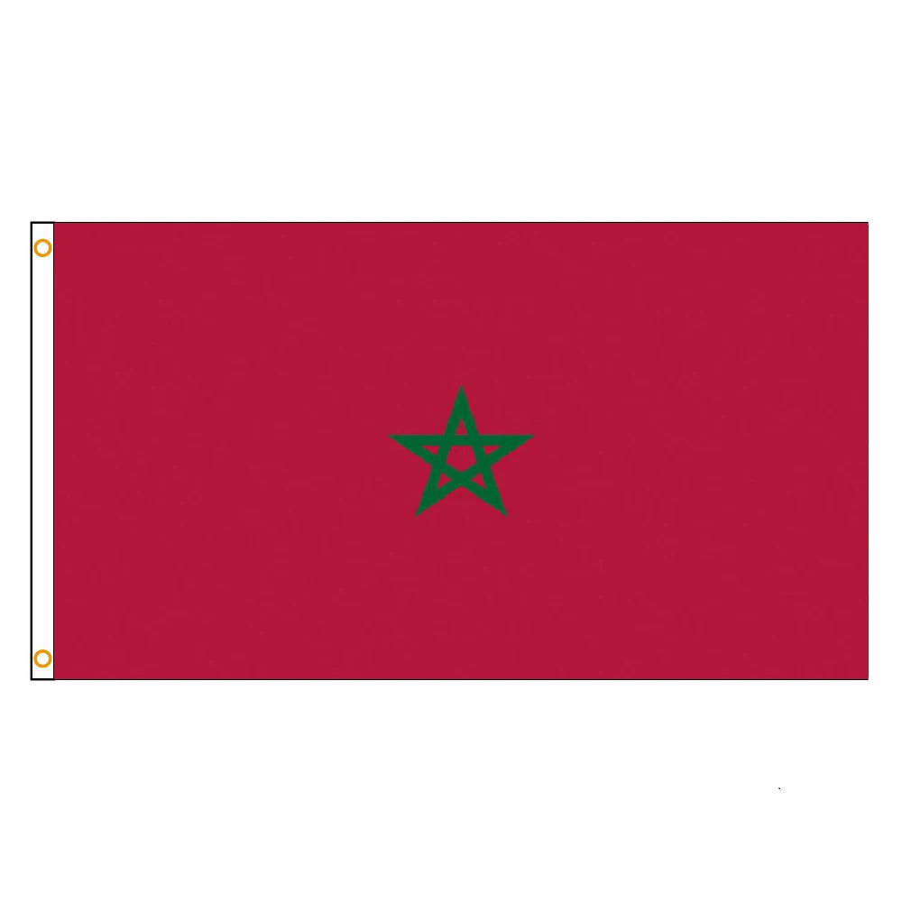 FLAGLINK 90 x 150CM Morocco Flag Banner Hanging National Flags For Decoration