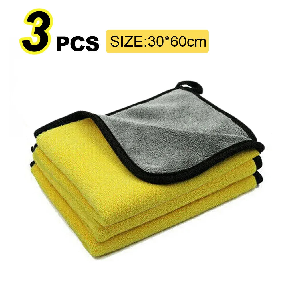 Chiffon Microfibre Nettoyage Auto Premium – Serviette de Séchage et Lustrage Haute Densité pour Voiture (Pack Multiples)