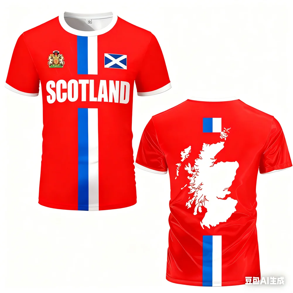 T-shirt Écosse Coupe du Monde 2026 – Maillot Supporter Respirant Impression 3D (XXS au 6XL)