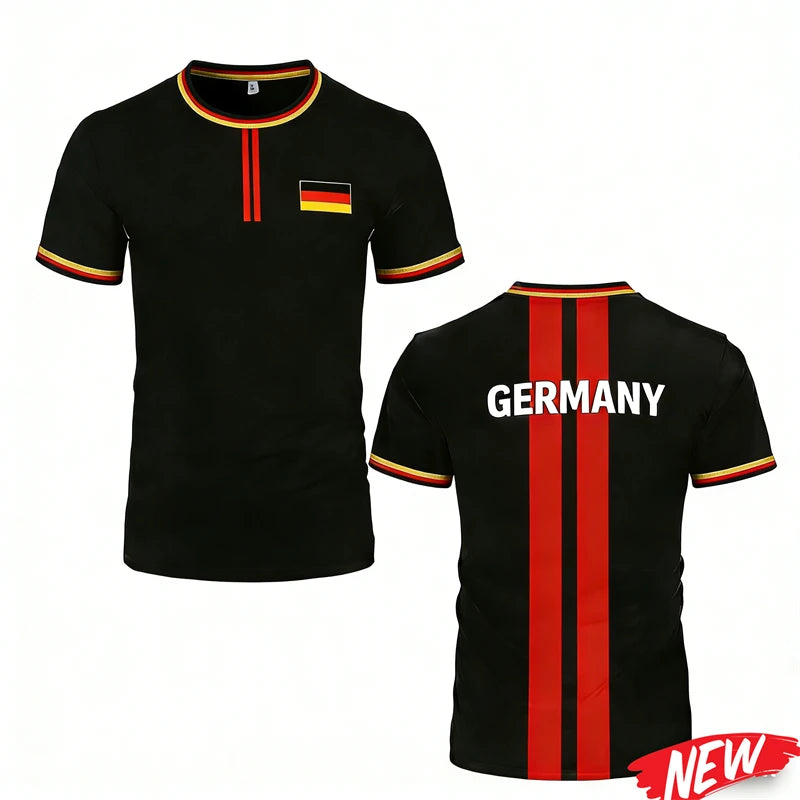 Germany Flag Graphic T Shirt Men Trendy 3D Printed Football sport Jersey Cool Streetwear Short Sleeve Oversized Tee Shirts