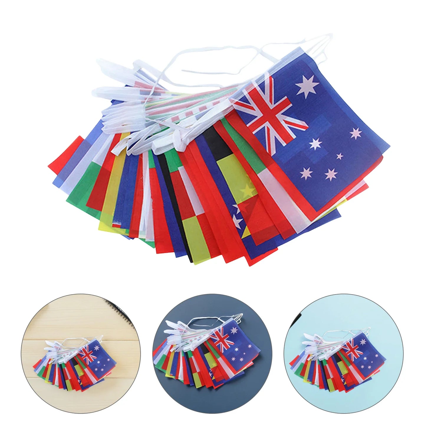 2026 football Cup Flag 14x21cm 42pcs Small World Flag Hanging Flag NEW cup Countries Flag for Bar Bunting Decoration