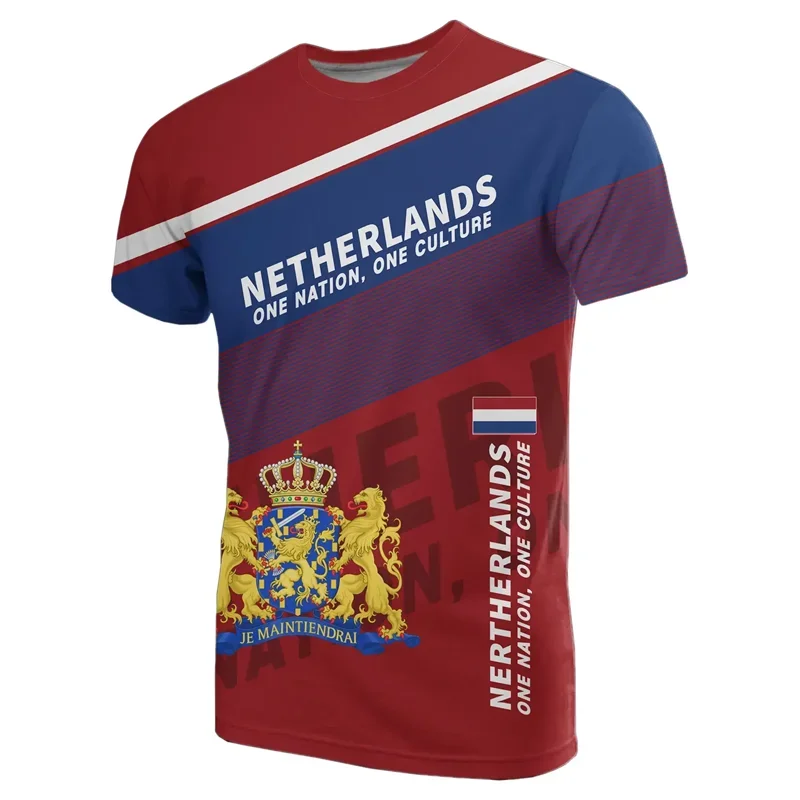 Dutch Team Shirt 2026 Football Jersey Netherlands Flag T Shirt Men 3D Printing Dutch T-Shirt Jersey Soccer Germany Dropshipper