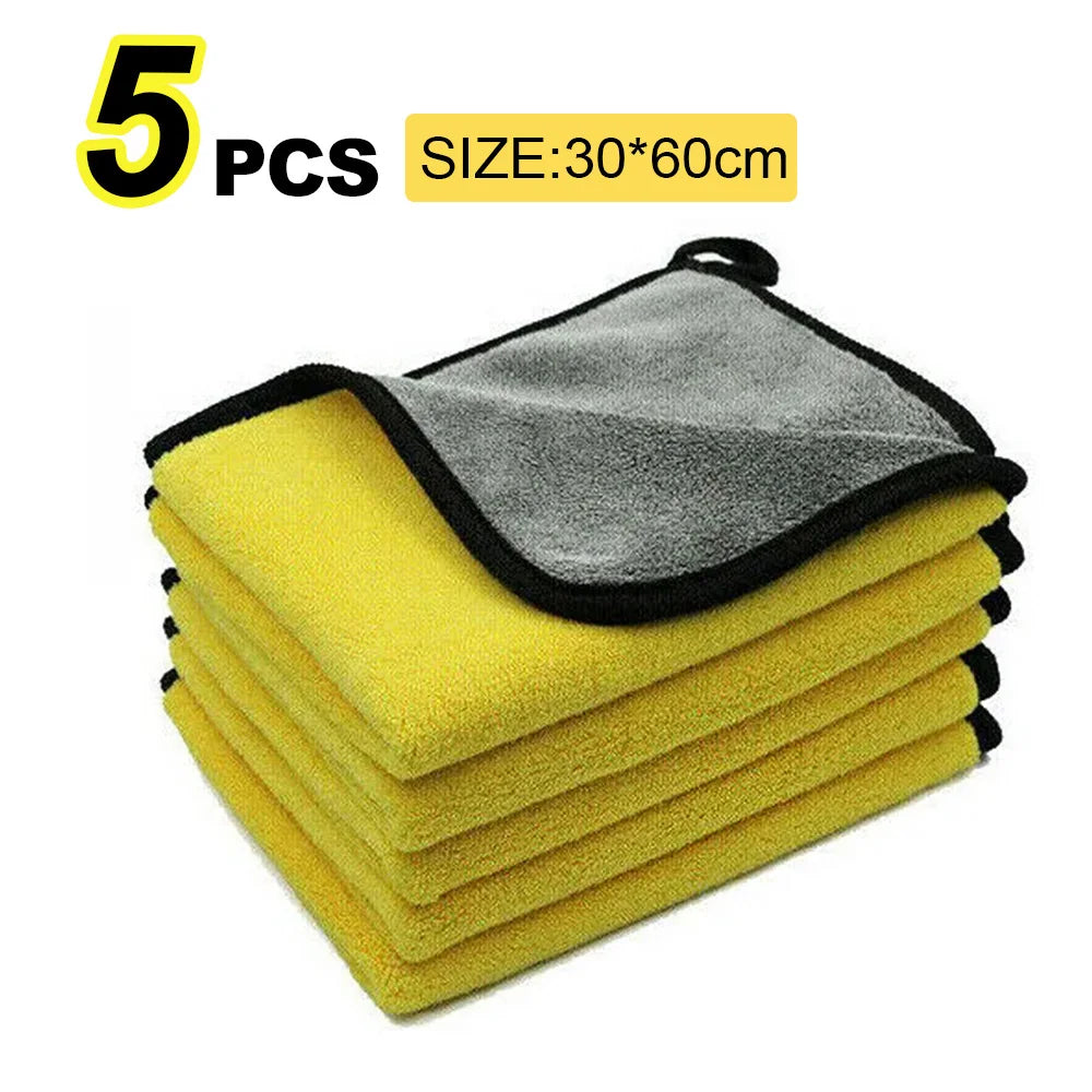 Chiffon Microfibre Nettoyage Auto Premium – Serviette de Séchage et Lustrage Haute Densité pour Voiture (Pack Multiples)