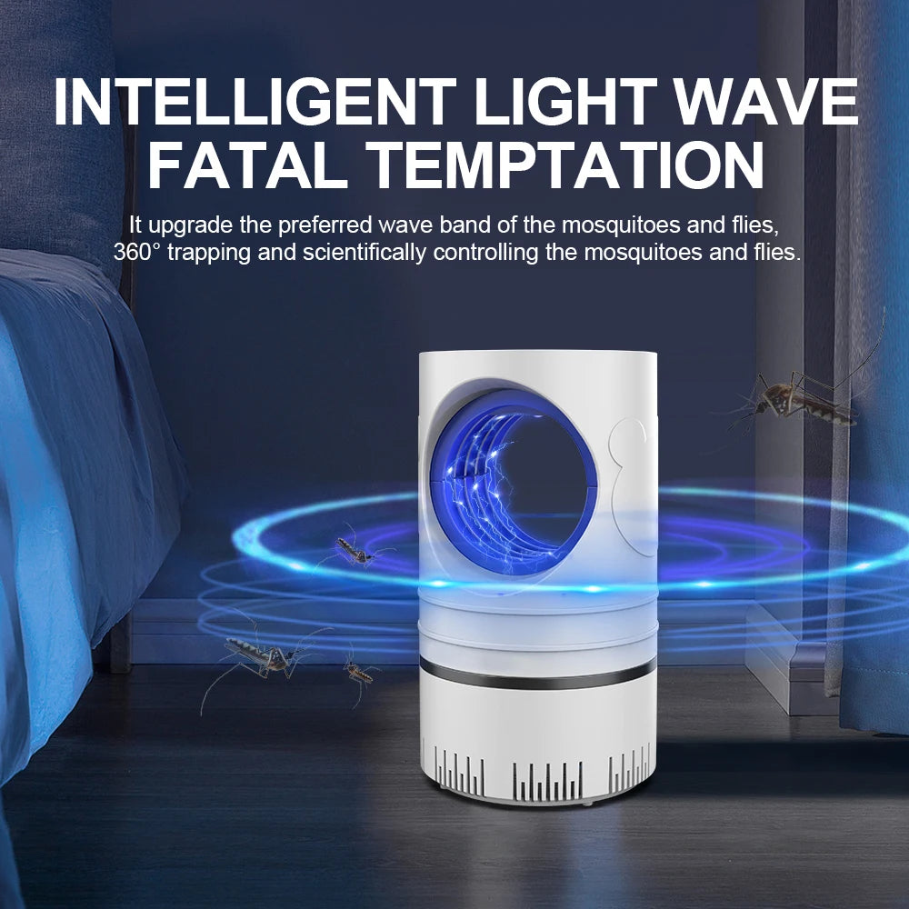 Lampe Anti-Moustique Électrique LED – Destructeur d'Insectes Silencieux & Piège UV USB pour Maison & Chambre