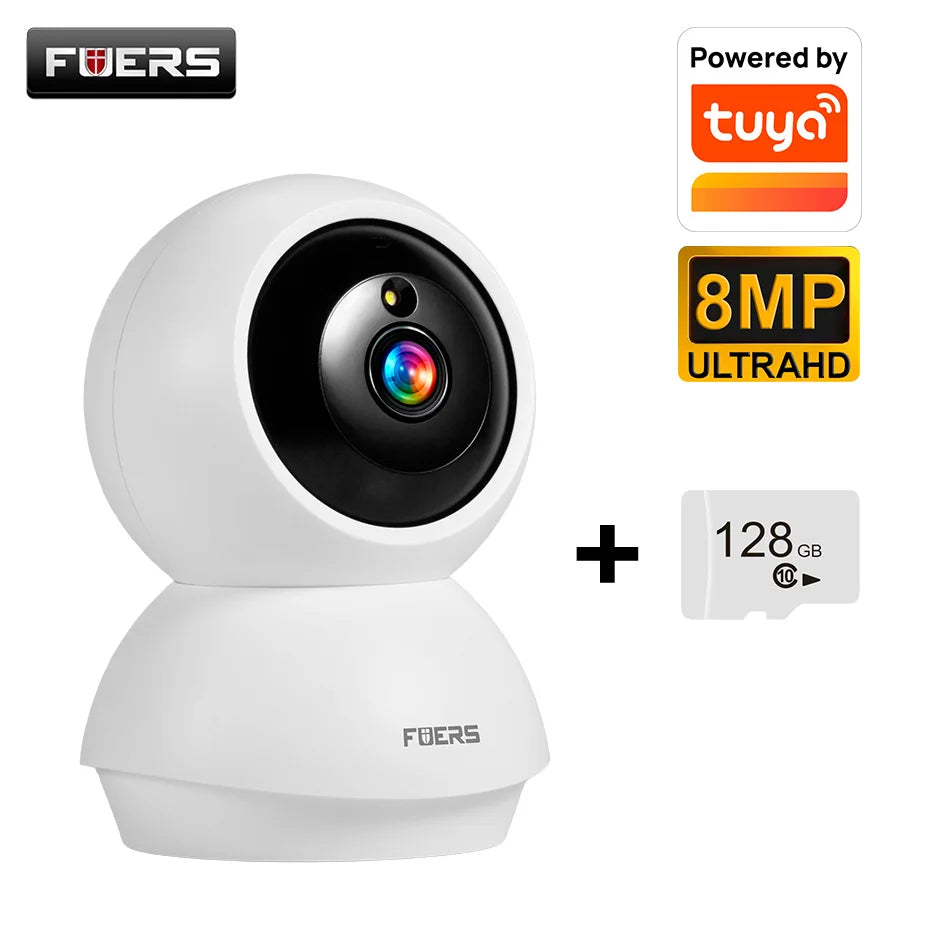 Caméra de Surveillance Intérieure WiFi 4K 8MP – Compatible Tuya & Smart Life