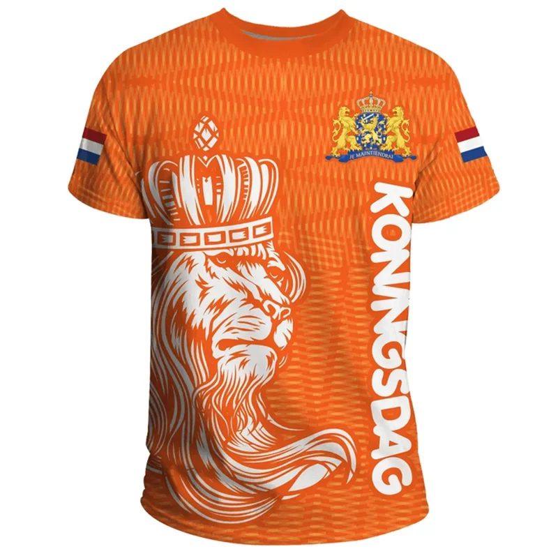 Dutch Team Shirt 2026 Football Jersey Netherlands Flag T Shirt Men 3D Printing Dutch T-Shirt Jersey Soccer Germany Dropshipper