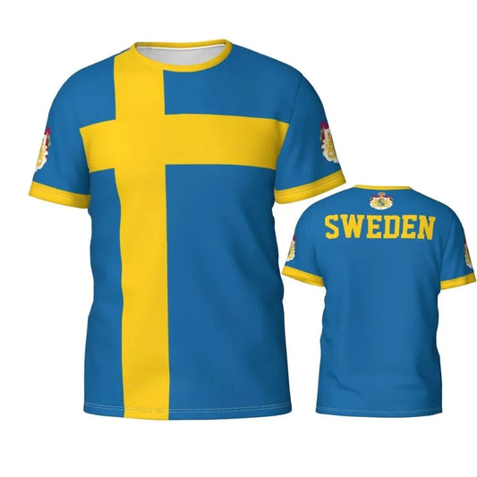 T-shirt Suède Coupe du Monde 2026 – Maillot Supporter Respirant Enfant & Adulte (K100 au 6XL)