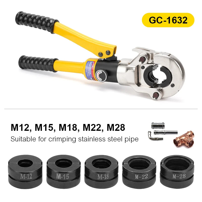 Pince à Sertir Hydraulique Professionnelle pour Tubes PEX et Cuivre