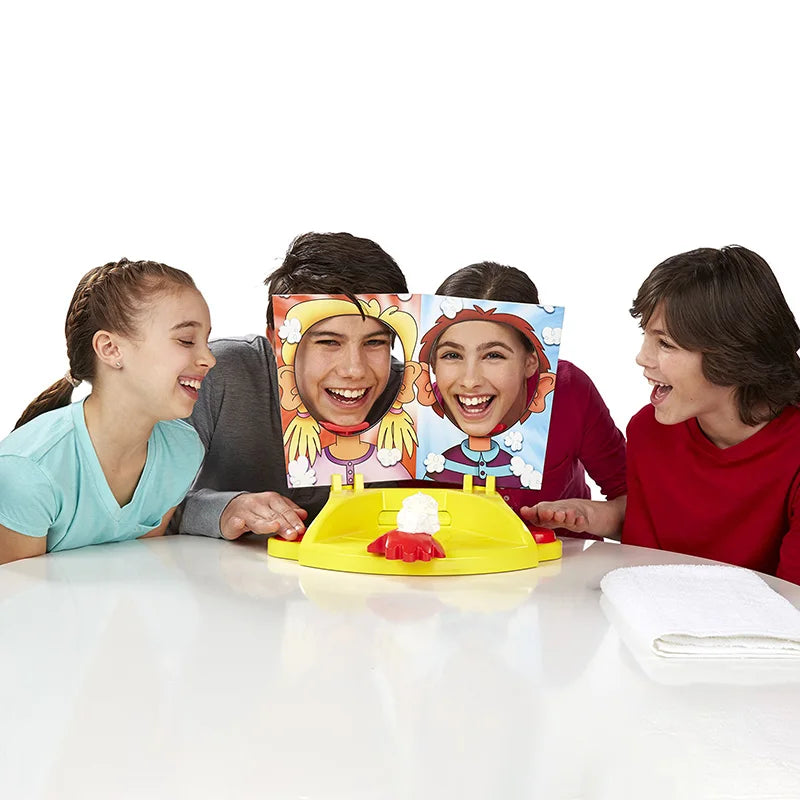 Jeu d'Ambiance Crème sur le Visage (Pie Face) – Jeu de Société Drôle pour Fêtes, Anniversaires et Famille (Certifié CE)