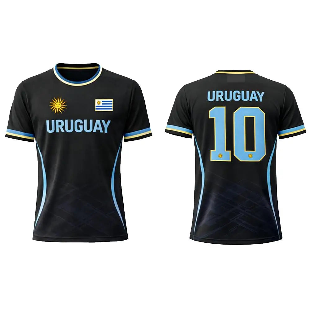 T-shirt Uruguay Coupe du Monde 2026 – Maillot Supporter Respirant Impression 3D (XXS au 6XL)