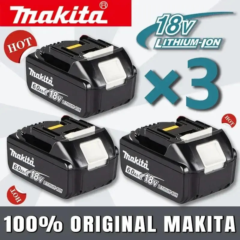 Makita 18V battery for Makita 18V power tools The 18V Makita BL1860B rechargeable battery can replace BL1850B LXT400