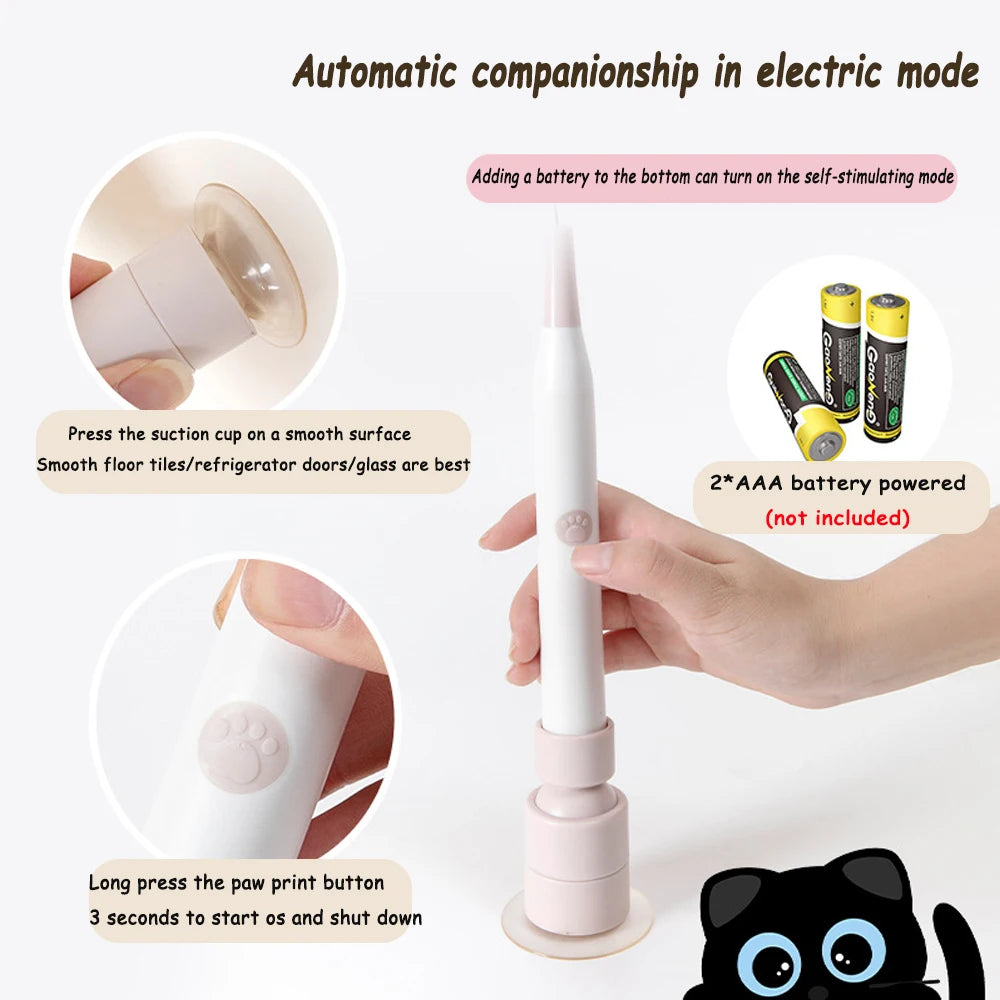 Jouet Automatique pour Chat – Papillon Interactif Rotatif à 360° pour Stimuler l'Instinct de Chasse et Anti-Ennui