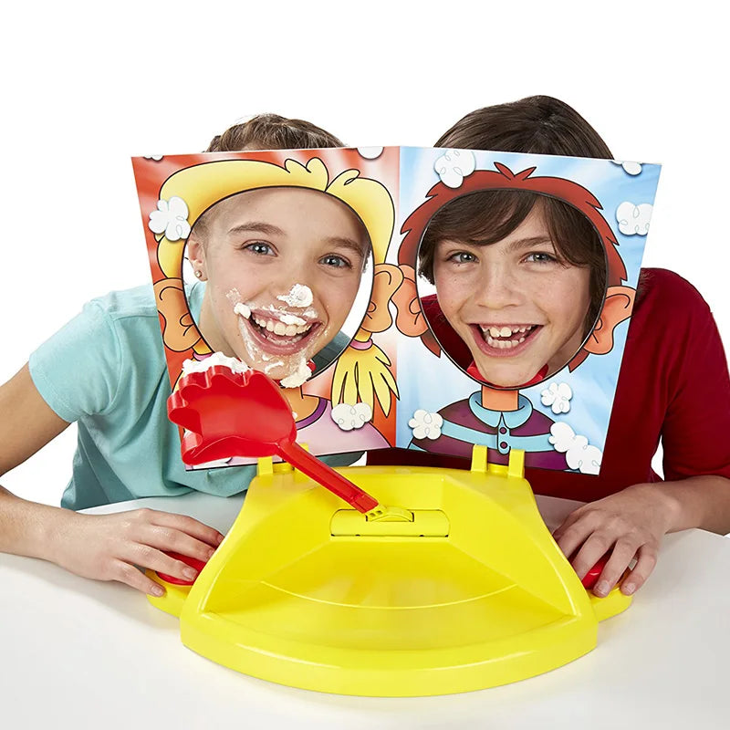 Jeu d'Ambiance Crème sur le Visage (Pie Face) – Jeu de Société Drôle pour Fêtes, Anniversaires et Famille (Certifié CE)