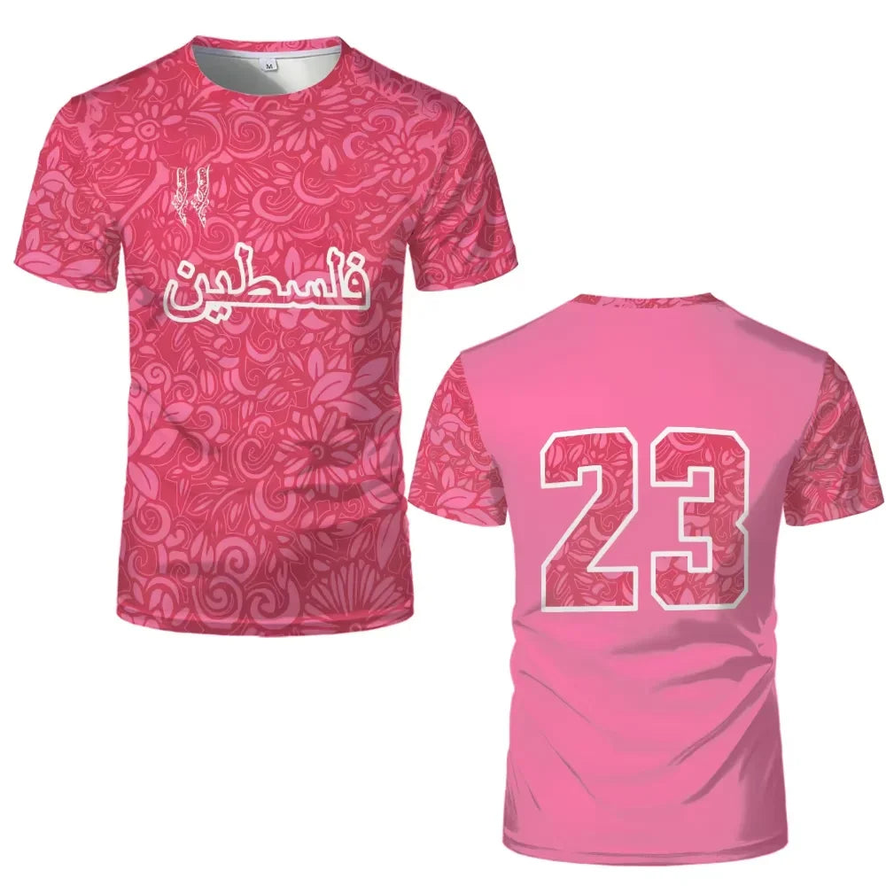 T-shirt Palestine Supporter – Maillot de Sport Respirant Impression Numérique 3D (XXS au 6XL)