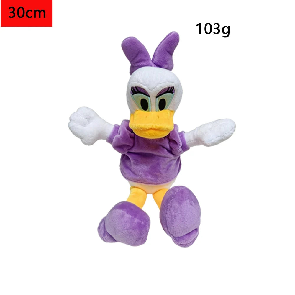 Peluche Disney Officielle Bandai – Mickey, Minnie, Donald & Daisy en Coton Doux, Cadeau d'Anniversaire et Noël (Certifié CE)