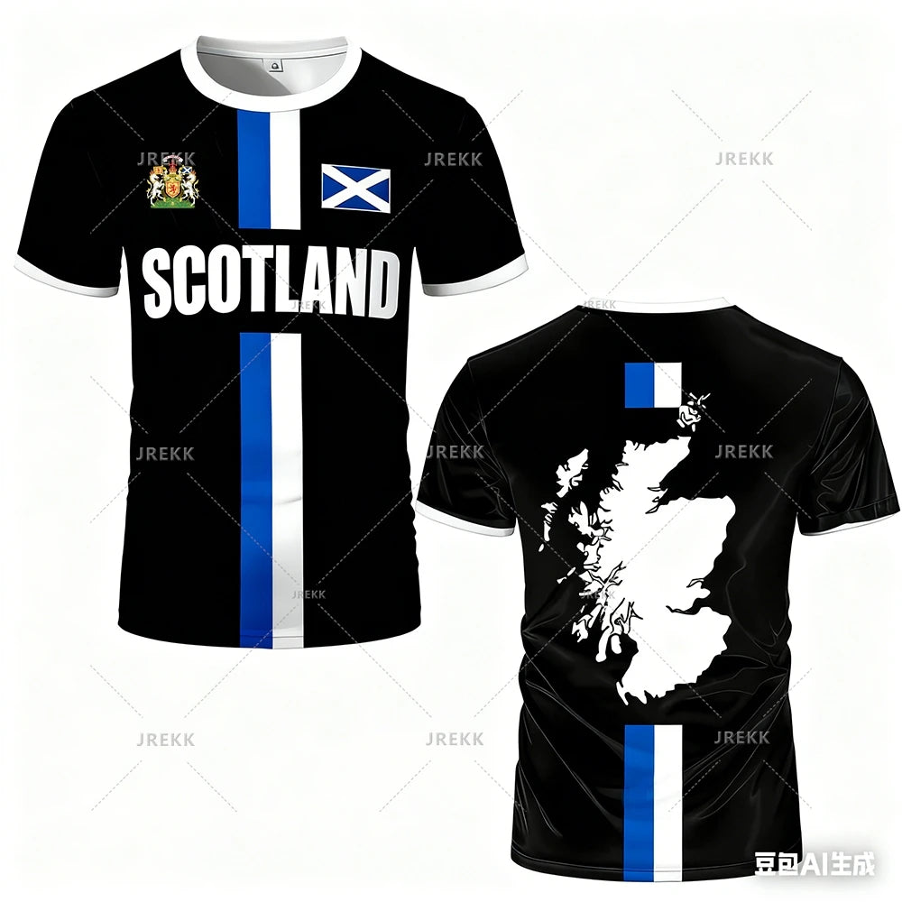 T-shirt Écosse Coupe du Monde 2026 – Maillot Supporter Respirant Impression 3D (XXS au 6XL)