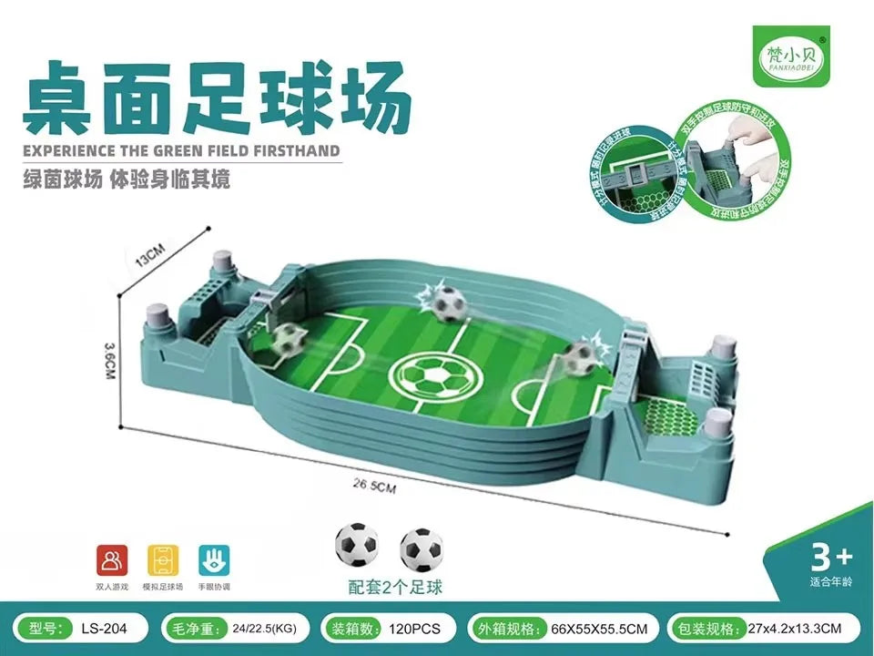 Mini Baby-foot de Table Interactif – Jeu de Société Football Portable pour Enfant, Famille et Soirées