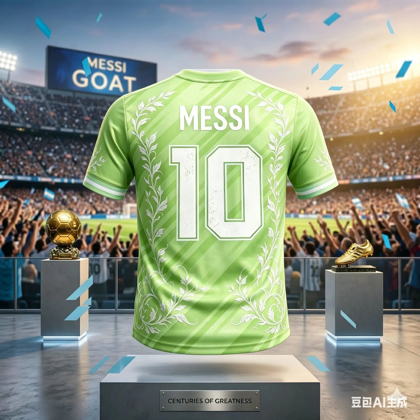 Kids Unisex Messi #10 Football Soccer Jersey Breathable Quick Dry Argentina Kid Sportswear Casual Training Fan Uniform T Shirt