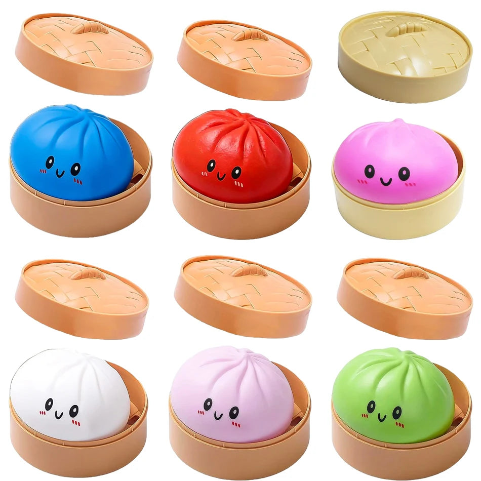 Boîte Mystère Squishy Dumpling Antistress – Jouet Sensoriel Relaxant et Moelleux (Blind Box Aléatoire)