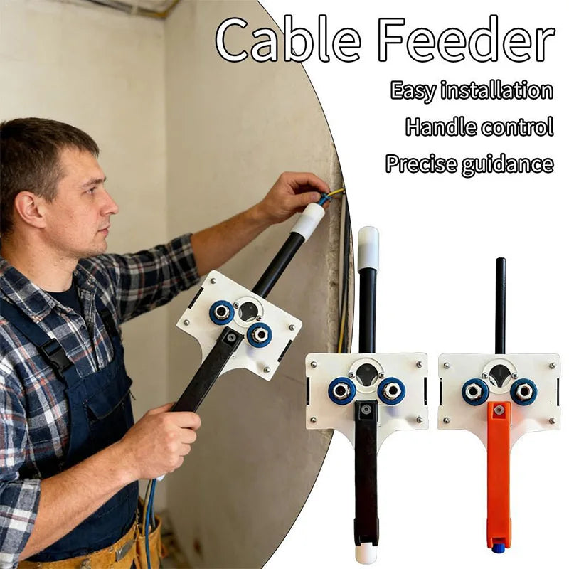 Heavy Hand-held Cable Puller Wiring Tool 8mm Electrical Cable Puller Used For Narrow Space Wall Underground Data Center Pipeline