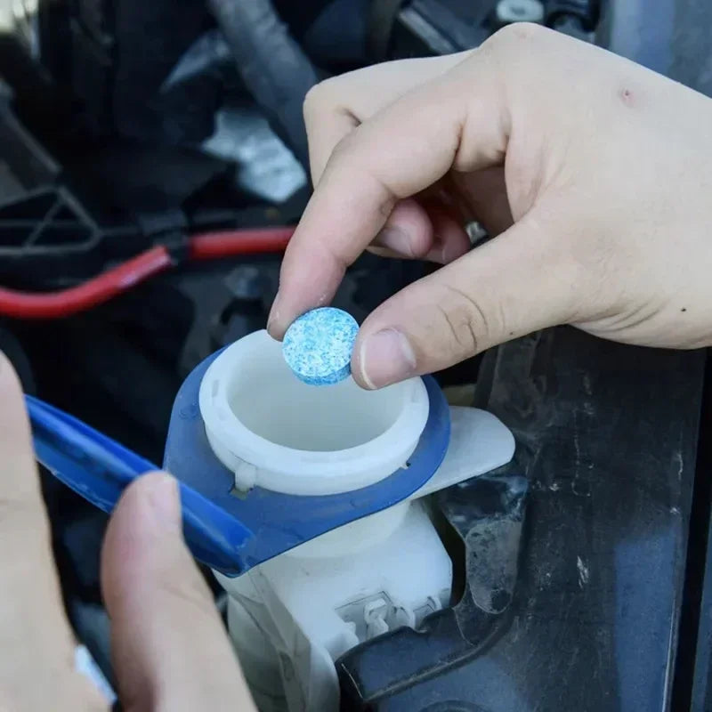 Comprimés Effervescents Lave-Glace Concentrés – Pastilles Nettoyantes Toutes Saisons pour Pare-Brise Auto